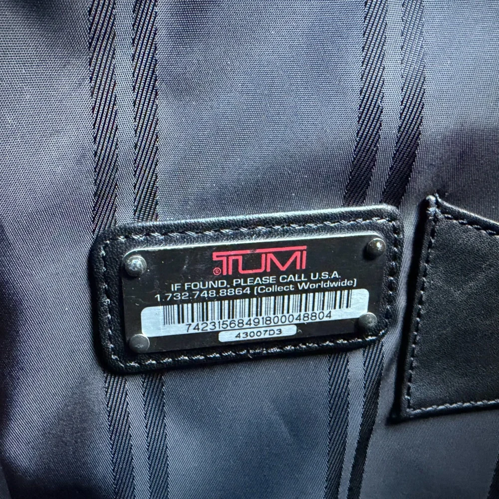 TUMI Black Laptop / Computer Briefcase Shoulder Bag